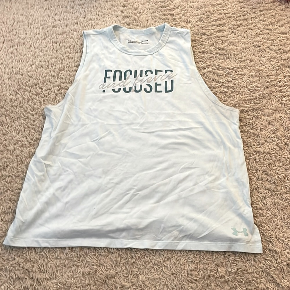 Under Armour women’s tank top teal size large